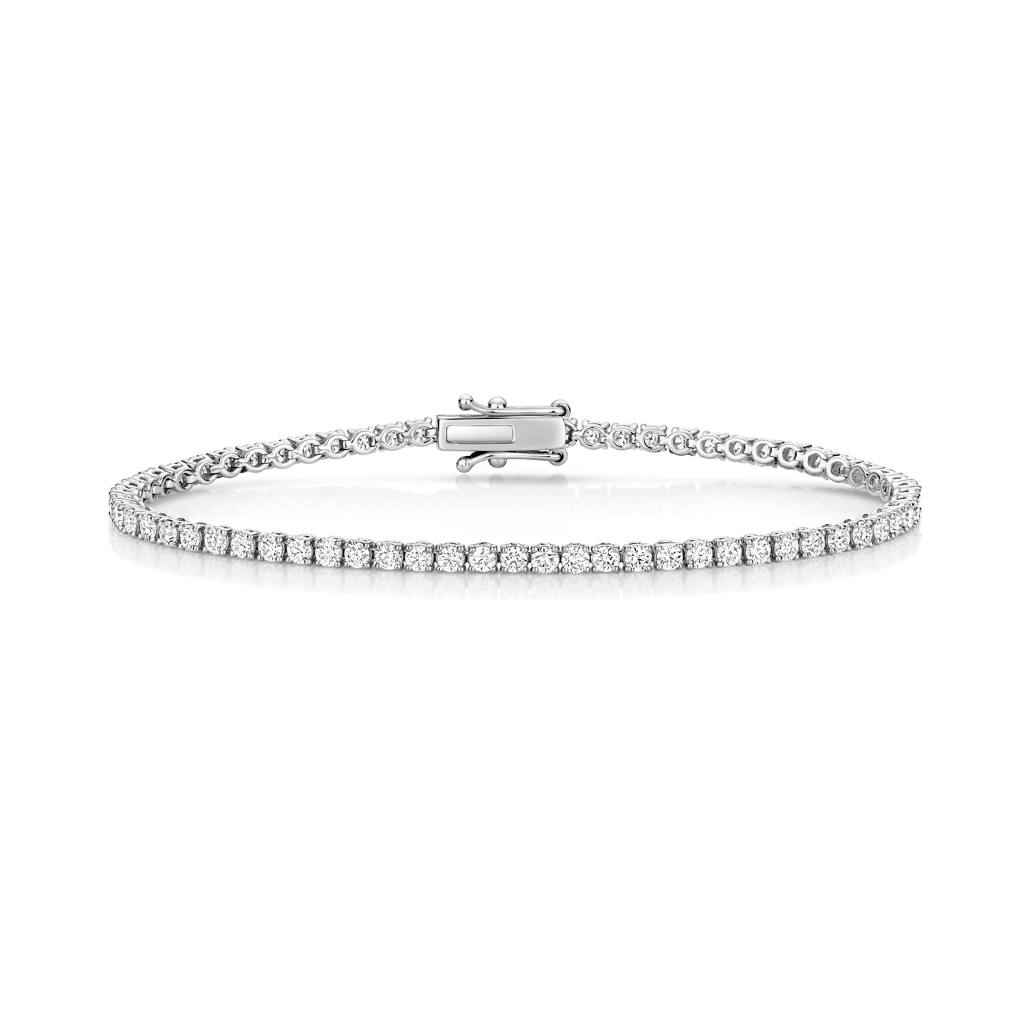 Lab Grown Diamond Tennis Bracelet 4 Claw 2.65ct