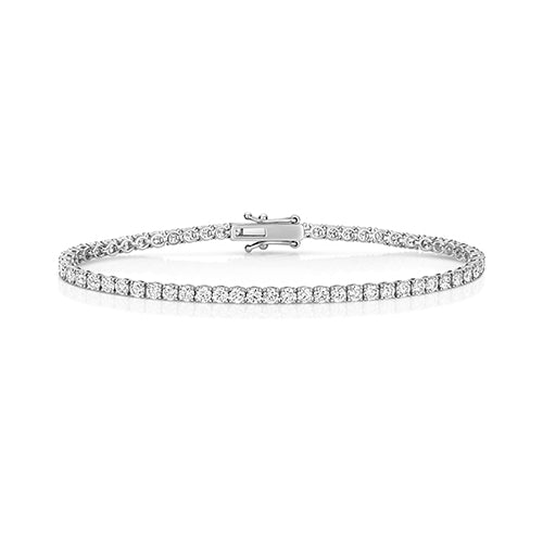 Lab Grown Diamond Tennis Bracelet 4 Claw 4.00ct
