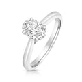Lab Grown IGI Certified Oval Solitaire With Plain Shoulders