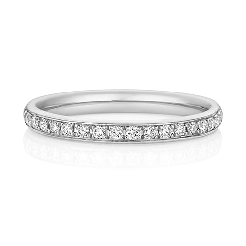 Lab Grown Diamond Half Grain Set Wedding Ring 2.2MM