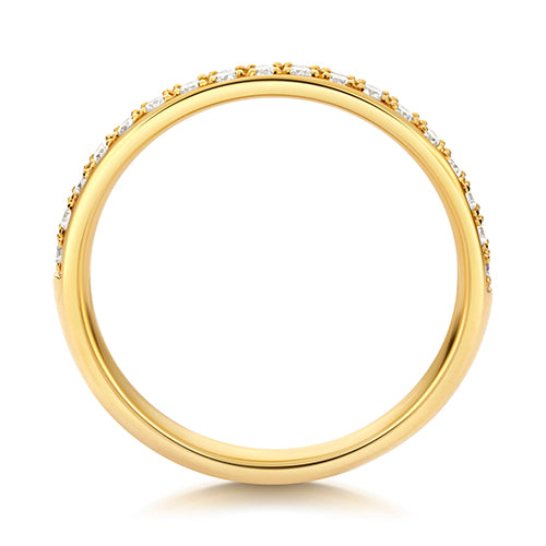 Lab Grown Diamond Half Grain Set Wedding Ring 2.2MM