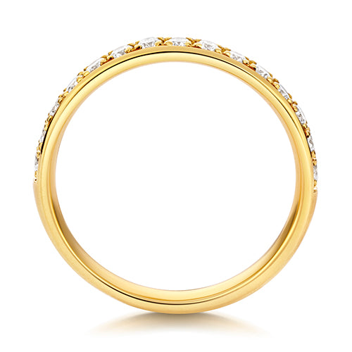 Lab Grown Diamond Half Grain Set Wedding Ring 2.7mm