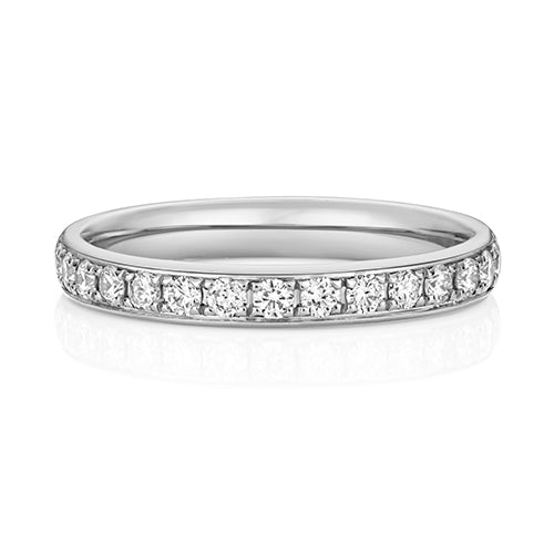 Lab Grown Diamond Half Grain Set Wedding Ring 2.7mm