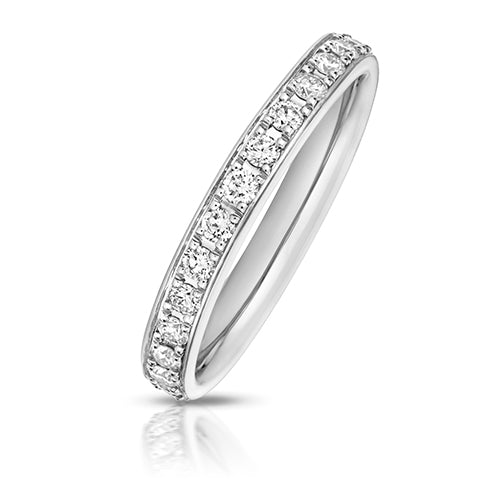 Lab Grown Diamond Full Grain Set Wedding Ring 2.7mm