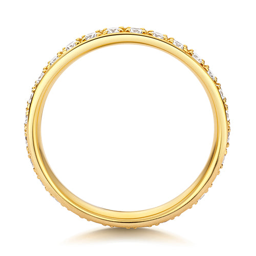 Lab Grown Diamond Full Grain Set Wedding Ring 2.7mm