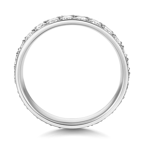 Lab Grown Diamond Full Grain Set Wedding Ring 3.1mm