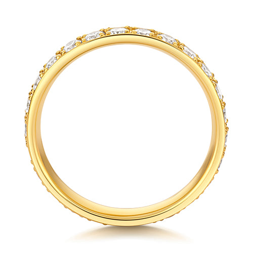 Lab Grown Diamond Full Grain Set Wedding Ring 3.1mm