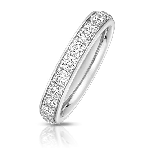 Lab Grown Diamond Half Grain Set Wedding Ring 3.7mm