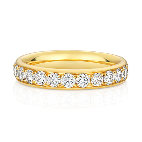 Lab Grown Diamond Full Grain Set Wedding Ring 3.7mm