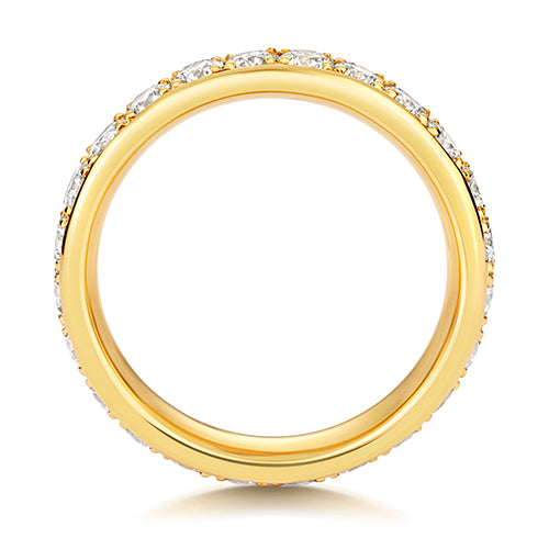 Lab Grown Diamond Full Grain Set Wedding Ring 3.7mm