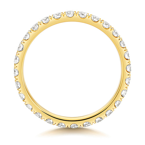 Lab Grown Diamond Full Cut Down Set Wedding Ring 2.6mm