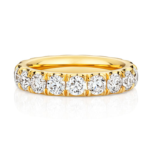 Lab Grown Diamond Full Cut Down Set Wedding Ring 4.0mm