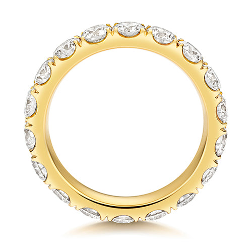 Lab Grown Diamond Full Cut Down Set Wedding Ring 4.0mm