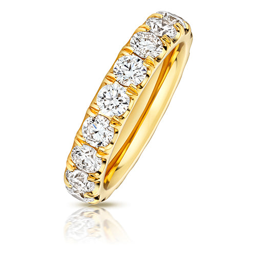 Lab Grown Diamond Full Cut Down Set Wedding Ring 4.0mm