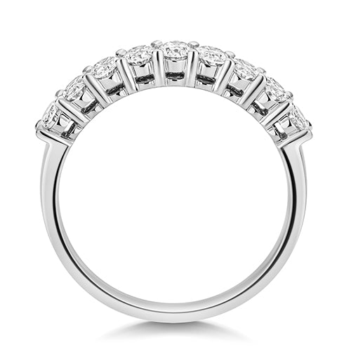 Lab Grown Oval Cut Diamond Eternity Ring 3.7mm