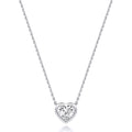 Lab Grown IGI Certified Heart Shape Brilliant Cut Diamond Rubover In 18ct Gold