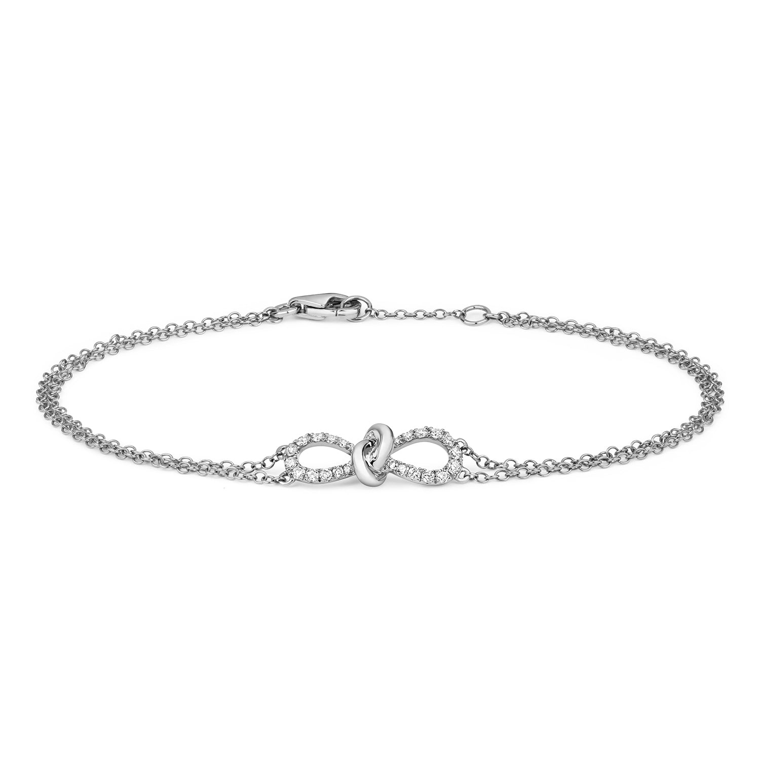 Diamond Bow Bracelet