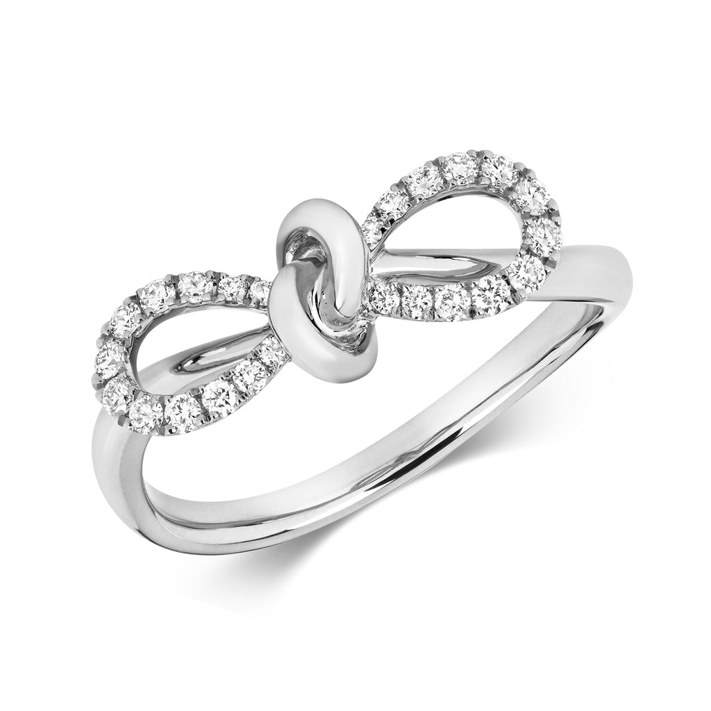 Diamond Bow Ring